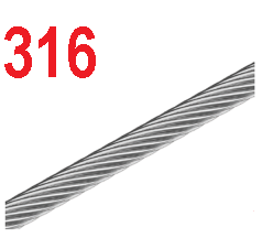 0.6mm Stainless Steel Wire Rope 316 Marine Grade Stainless